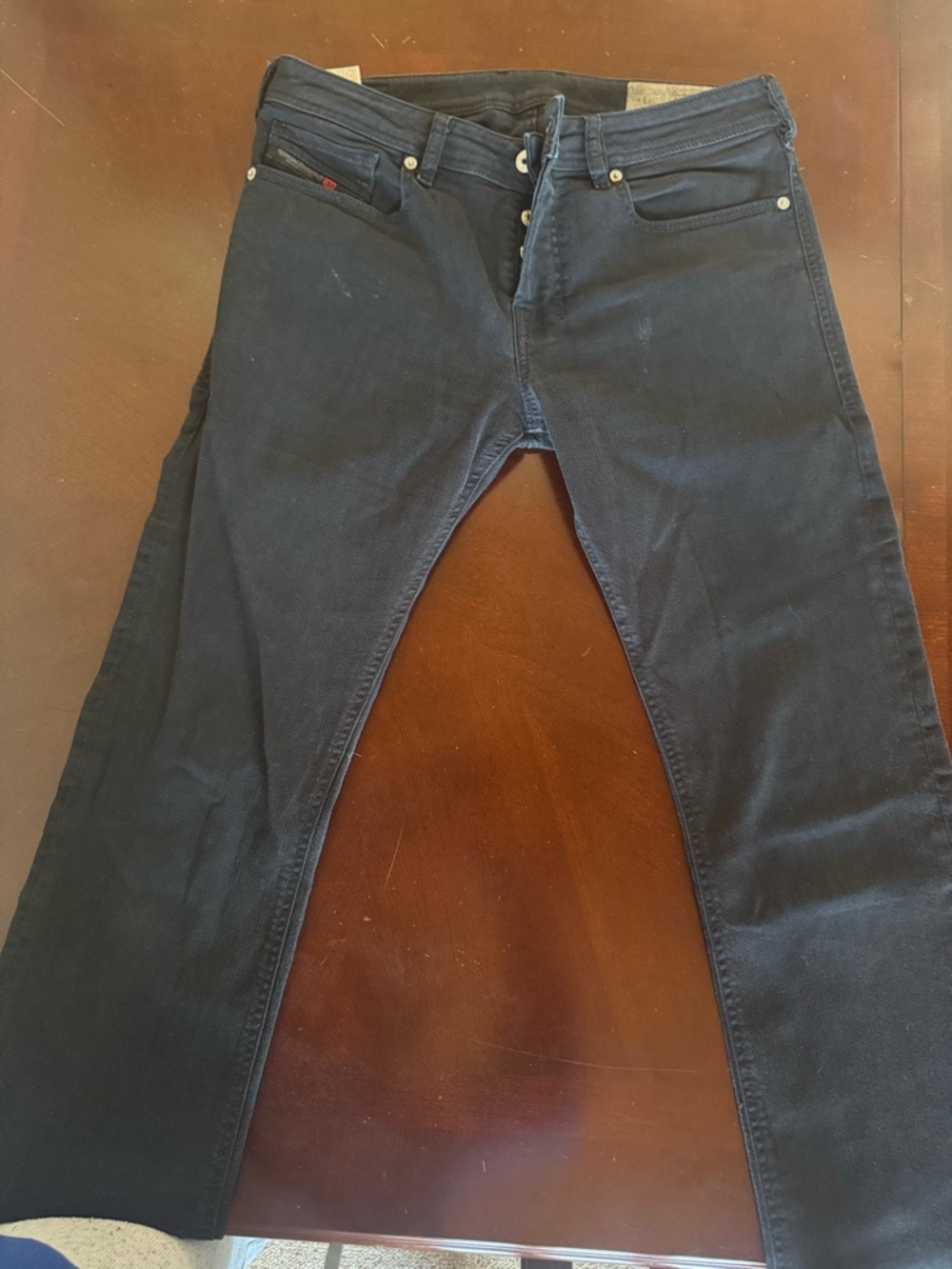 Diesel Men's Slim Straight Jeans in Black